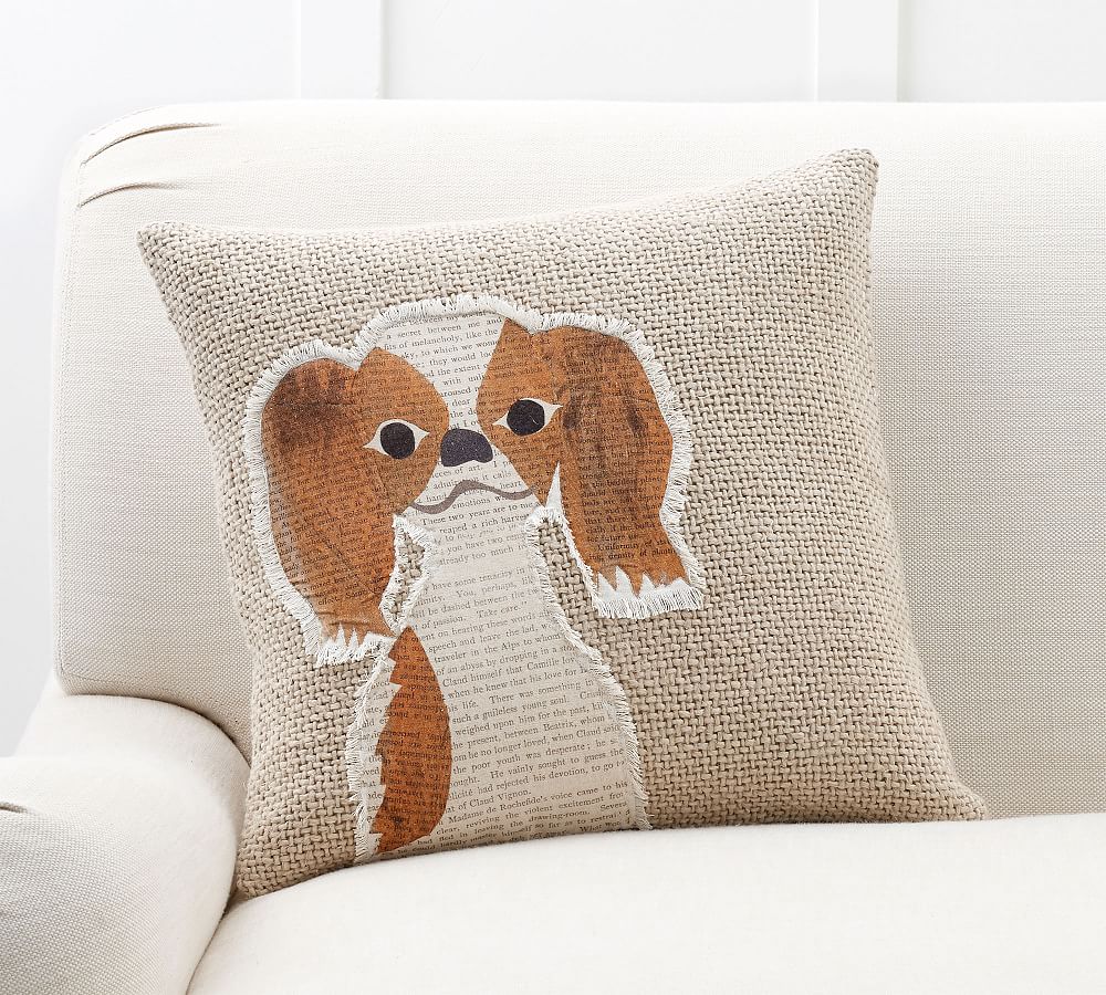 Pottery barn dog pillow sale