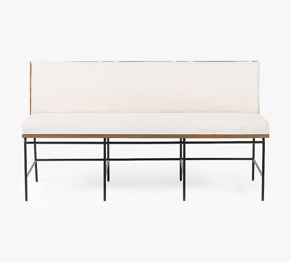 Carter Upholstered Dining Bench Pottery Barn