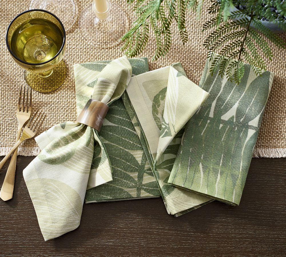 set of 4 fern organic cloth napkins — Hearth and Harrowset of 4 fern  organic cloth napkins