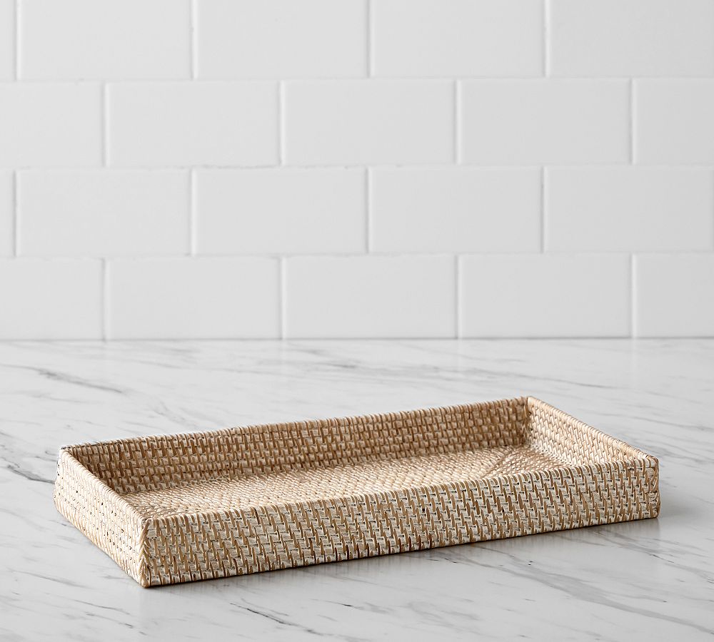 Tava Handwoven Rattan Bathroom Accessories