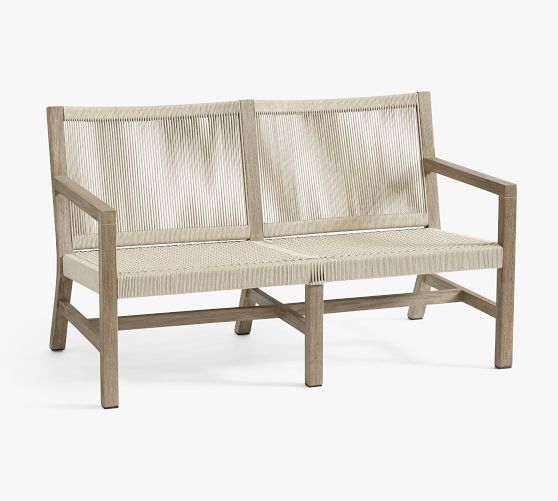 Indio Coastal Outdoor Loveseat Pottery Barn