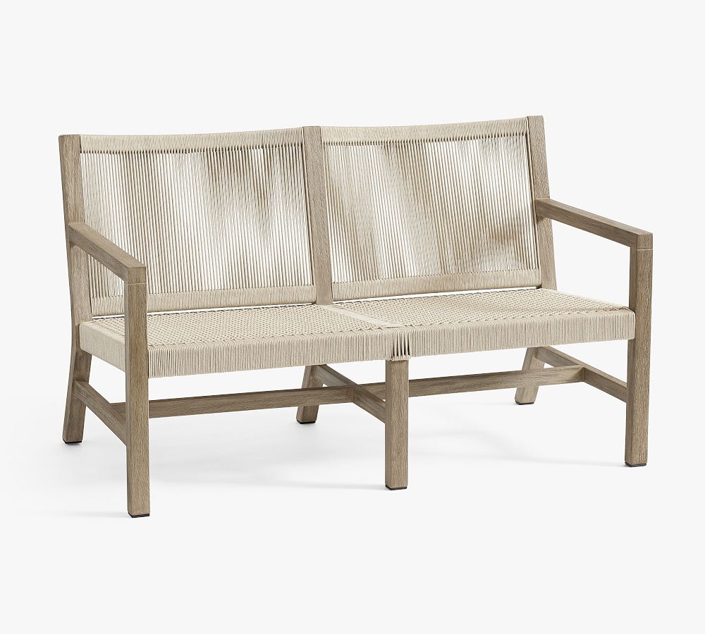 Indio Coastal Outdoor Loveseat | Pottery Barn