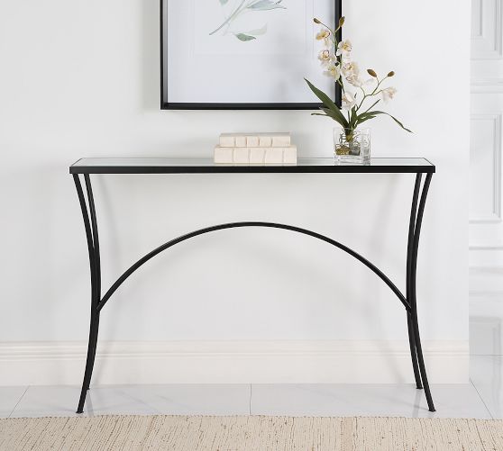 Metal and deals glass console table