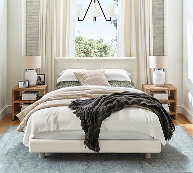 Cayman Upholstered Bed | Pottery Barn