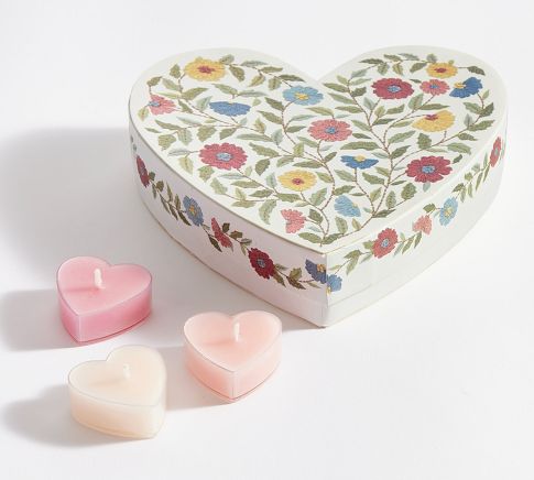 Smooth & Scalloped Heart-Smooth & Scalloped Heart Candles