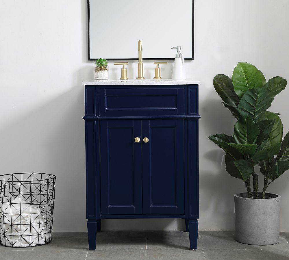 30 Navy Blue Single Sink Vanity