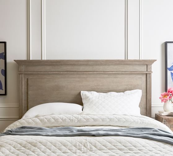 Pottery barn store white headboard