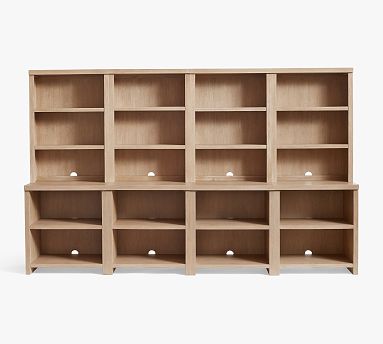 Modern Farmhouse 136 Shelf With Open Cabinets M 