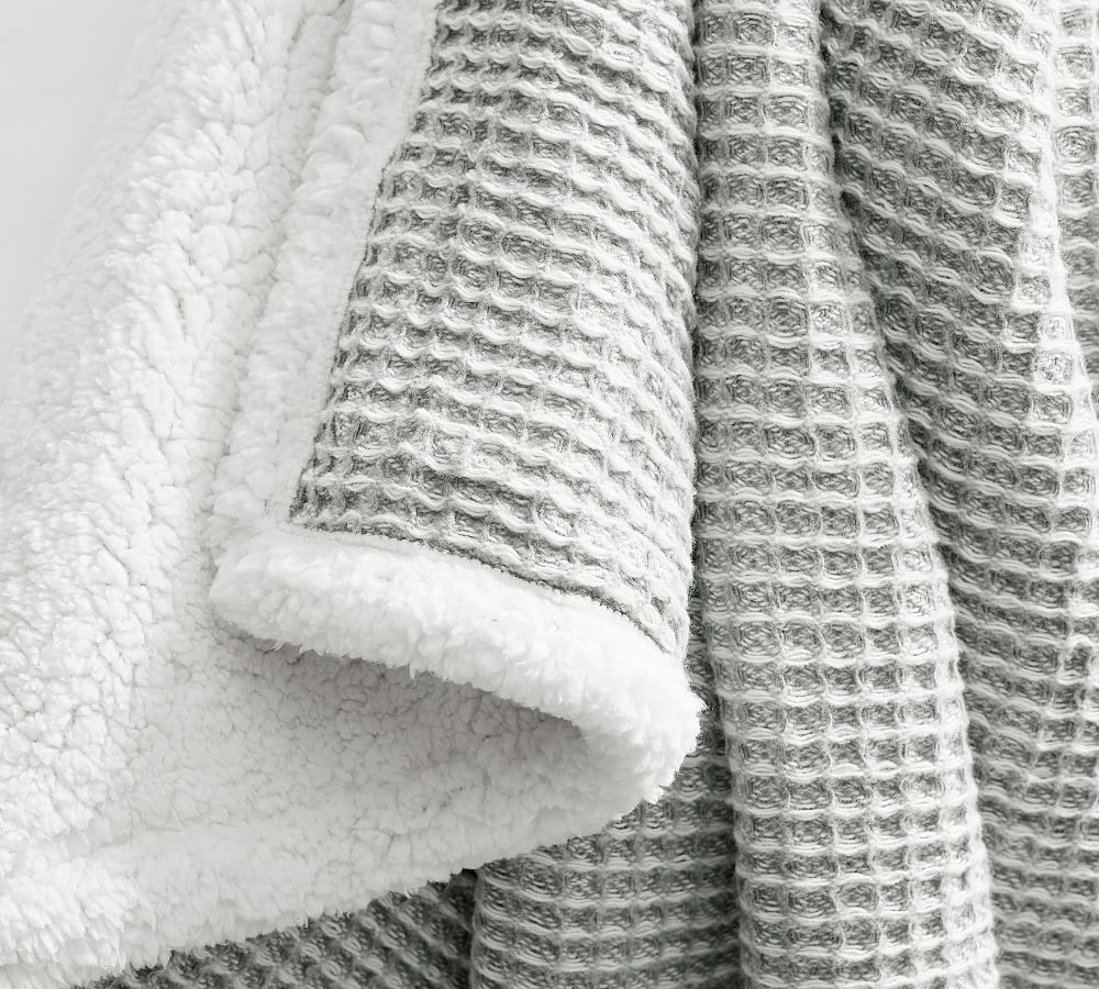 Waffle sherpa online blanket