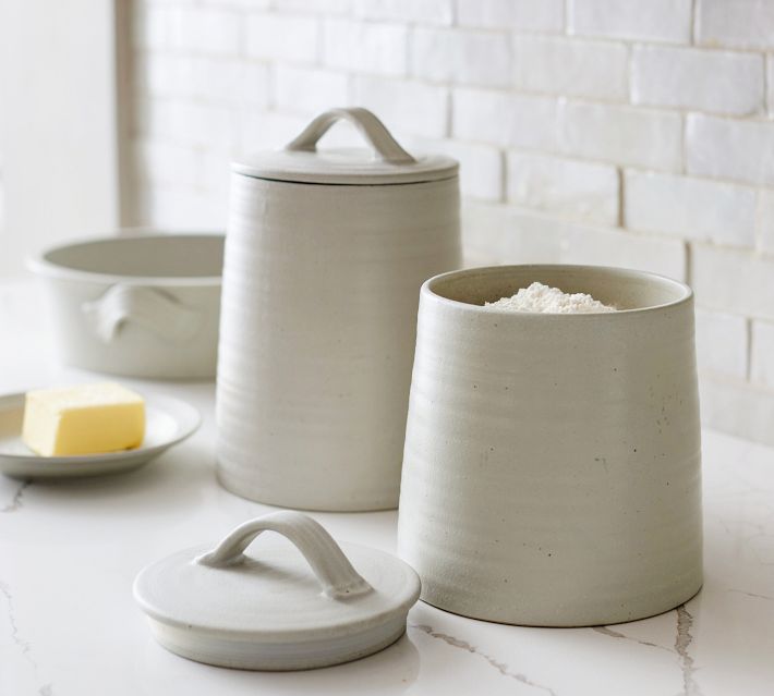 Ceramics Seasoning Jar Creamer Container Cup Tableware White