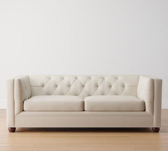 Chesterfield Square Arm Sleeper Sofa (84") Pottery Barn