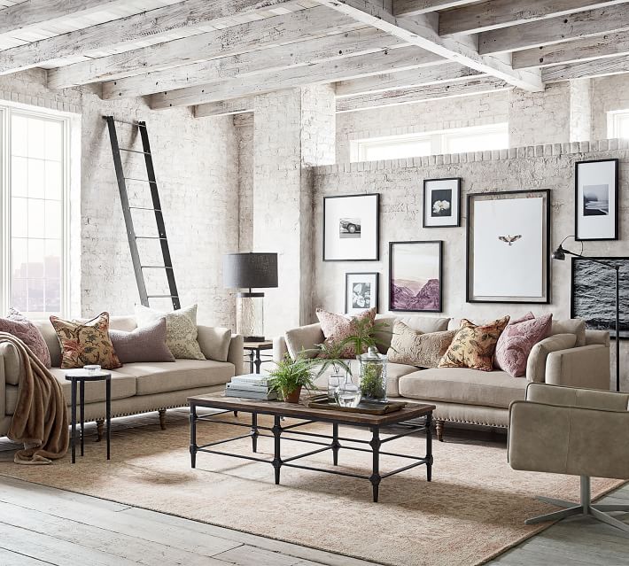 Pottery barn sofas on sale in stock