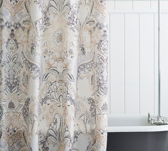 Celeste Cotton Shower Curtain | Pottery Barn