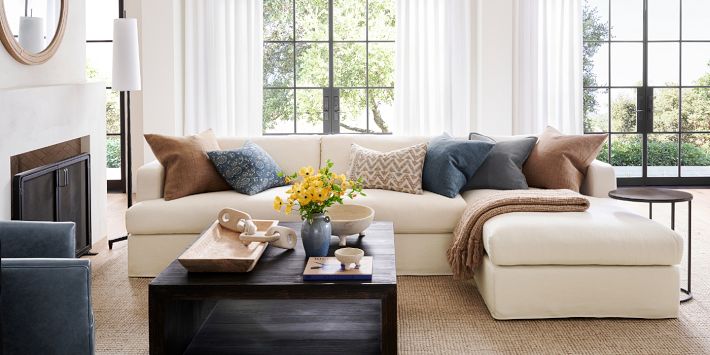 Pottery barn deals chaise sectional