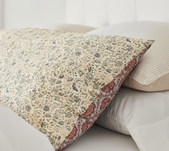 Paisley Reversible Organic Body Pillow Cover Pottery Barn