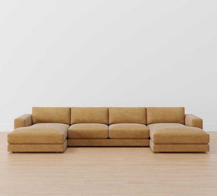 U shaped store sectional double chaise