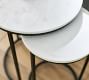 Delaney Round Marble Nesting End Table (18" ) | Pottery Barn