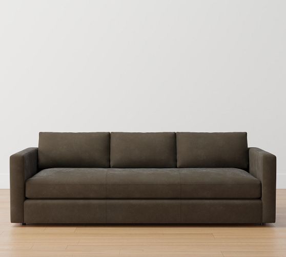 Jake Modular Leather Sofa Pottery Barn