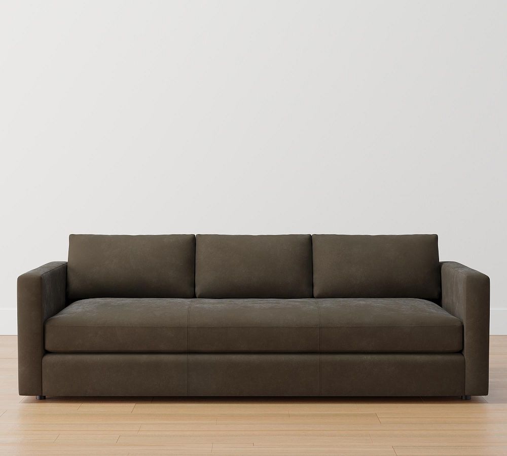 Jake Modular Leather Sofa Pottery Barn