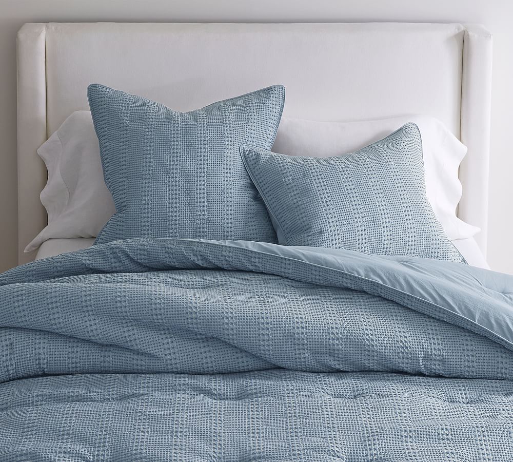 Honeycomb Cotton Comforter & Shams