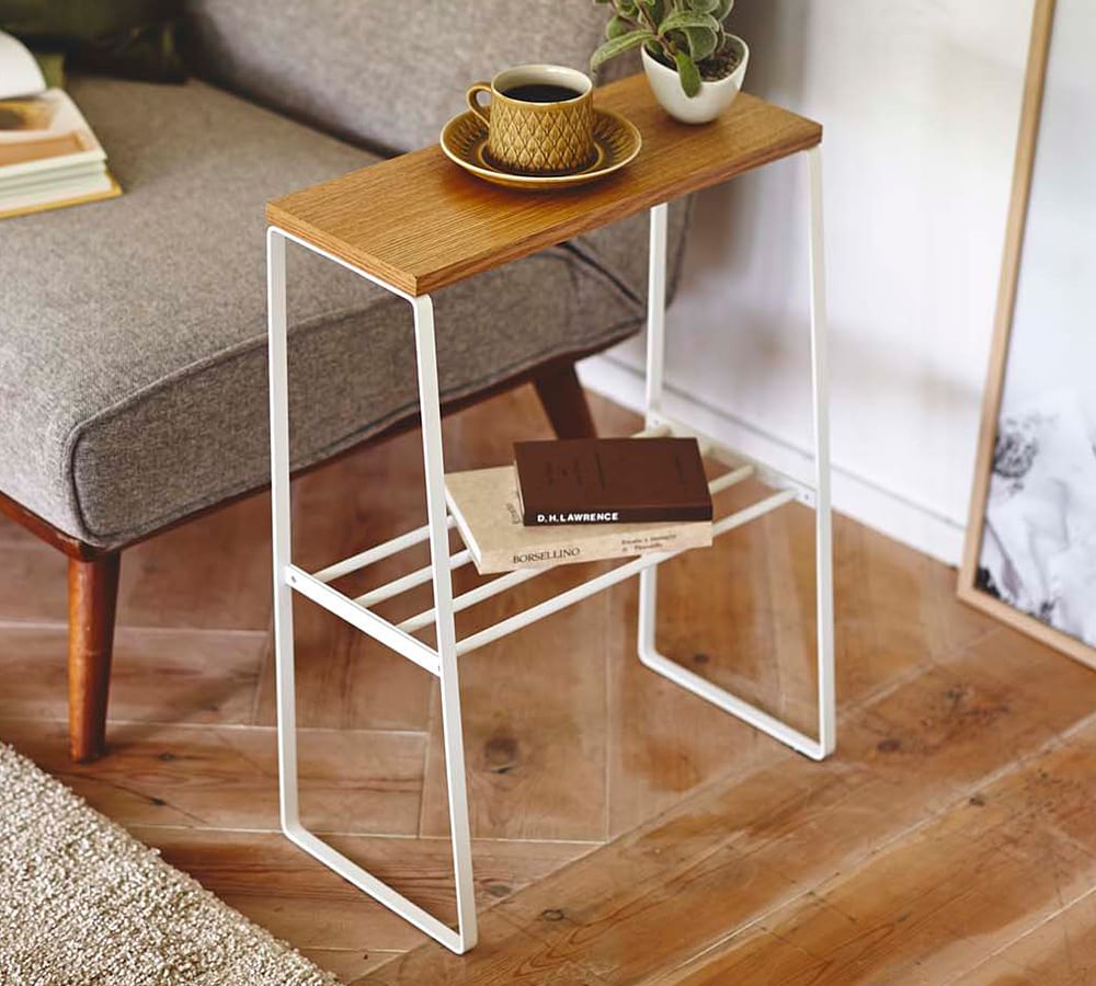 Yamazaki Rectangular Side Table - White