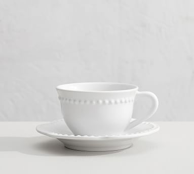 Emma's Porcelain Espresso Cups with Saucers, Ceramic