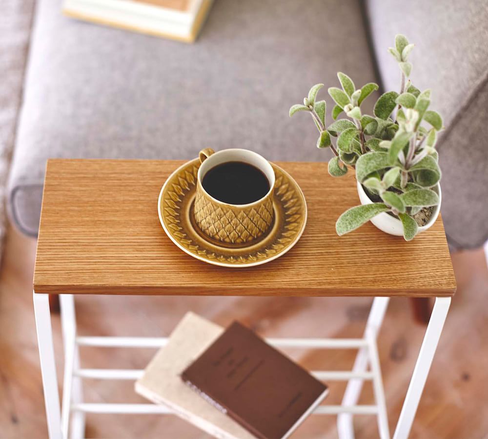 Yamazaki Rectangular Side Table - White