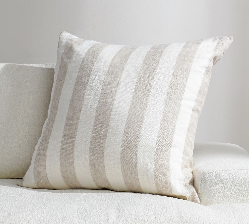 Lita Linen Striped Pillow Cover