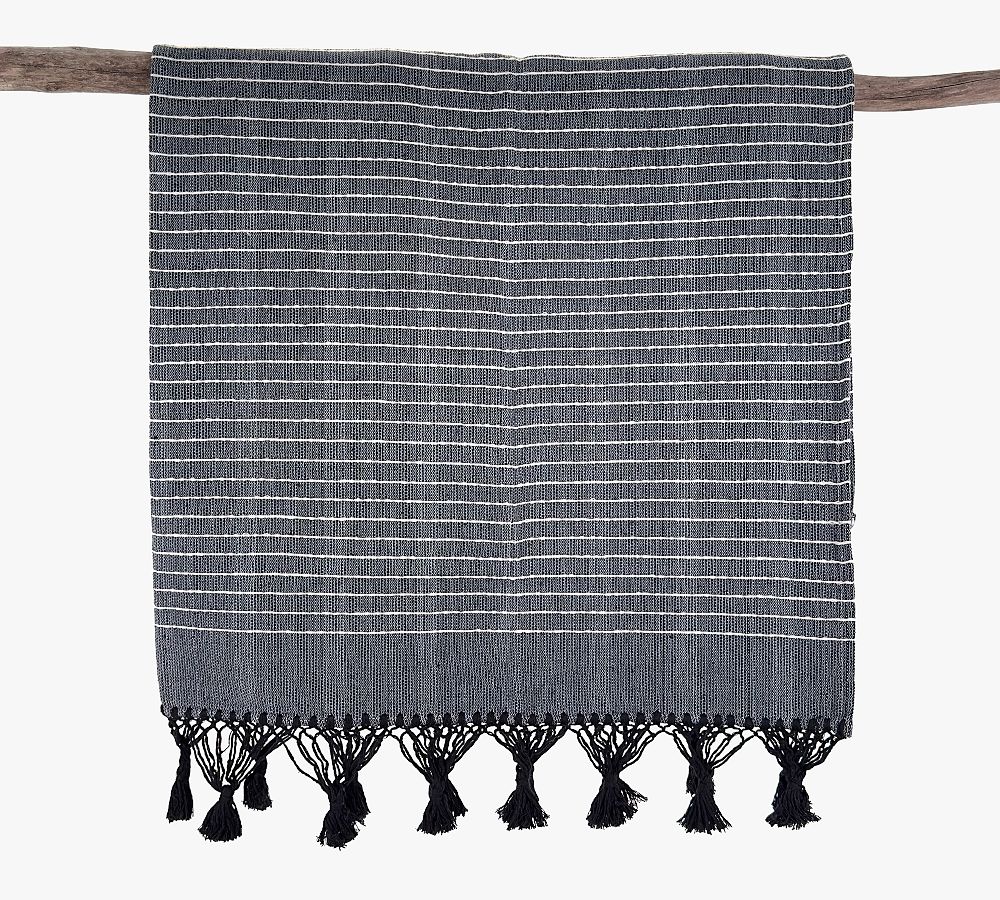 Tandon Handwoven Tassel Fringe Throw Blanket Pottery Barn