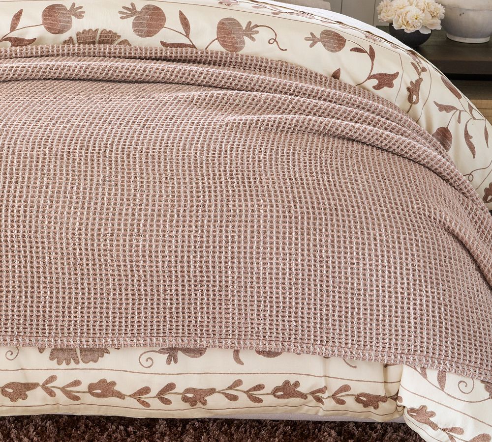 Waffle Weave Throws - 4 Colours - Natural Bed Company
