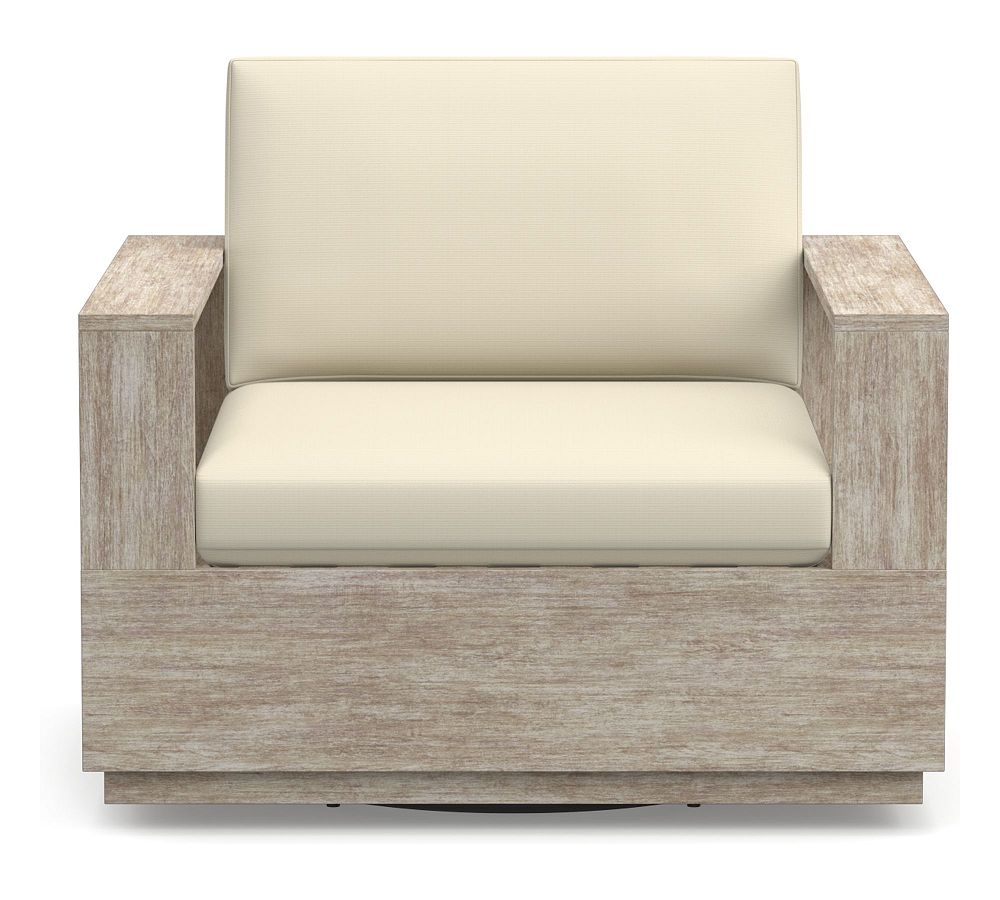 Indio Modern Platform Swivel Lounge Chair Cushions Pottery Barn