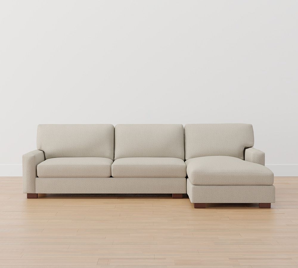 Turner Square Arm Upholstered Sofa Chaise Sectional Pottery Barn