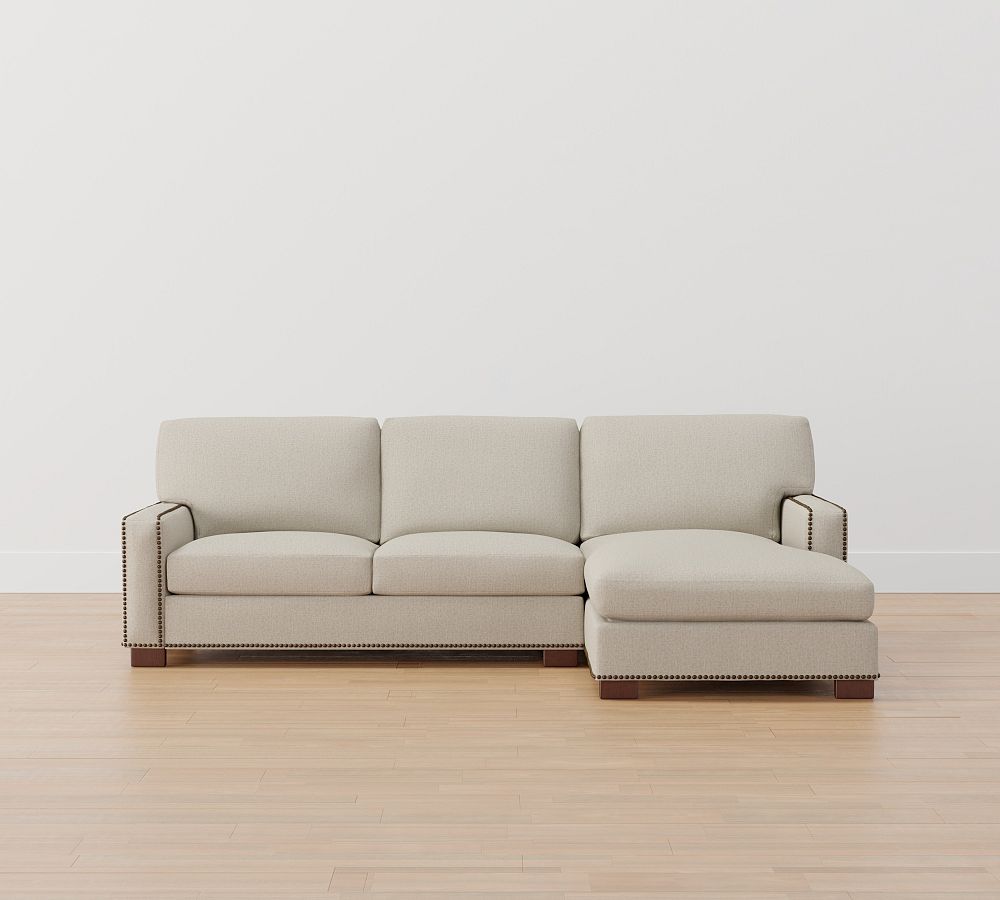 Turner Square Arm Upholstered Sofa Chaise Sectional Pottery Barn
