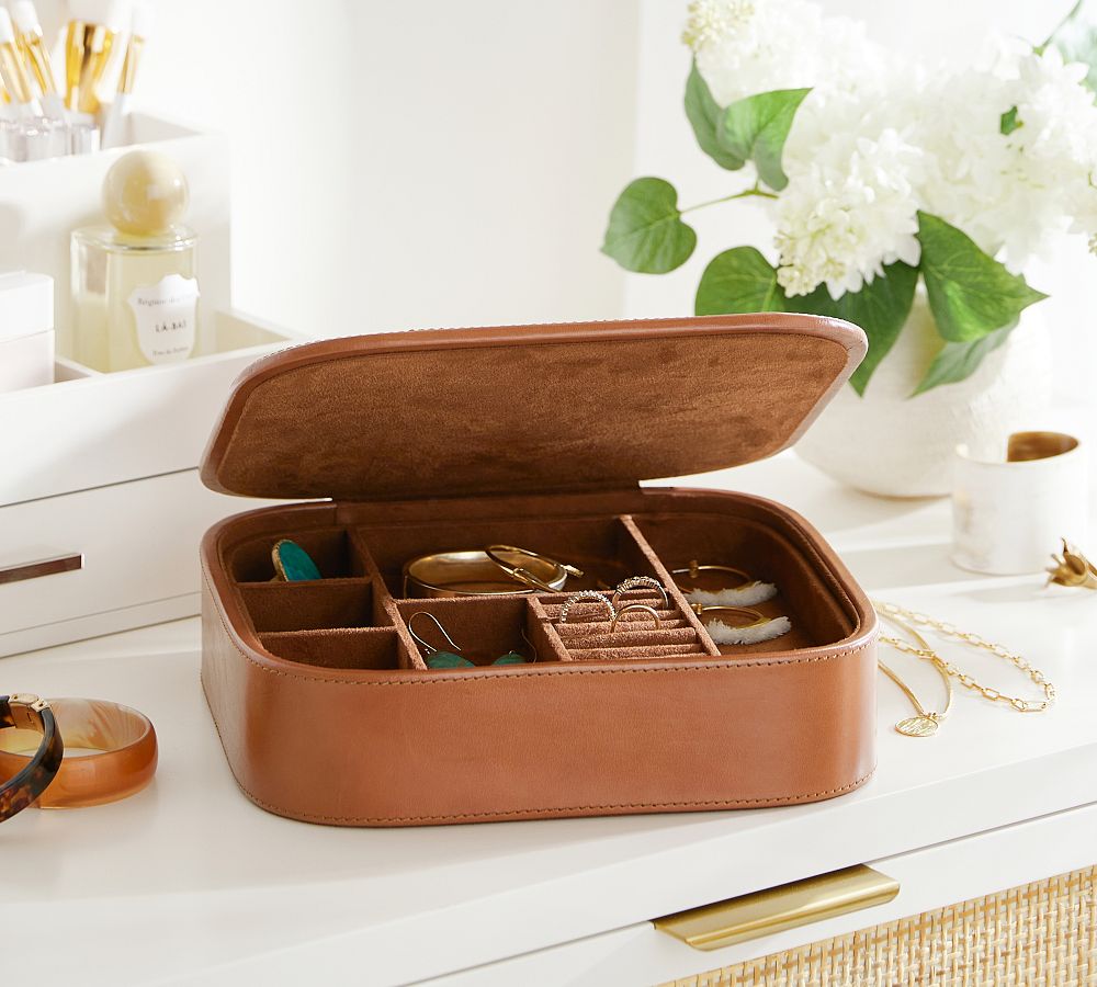 Peyton Leather Jewelry Box Pottery Barn