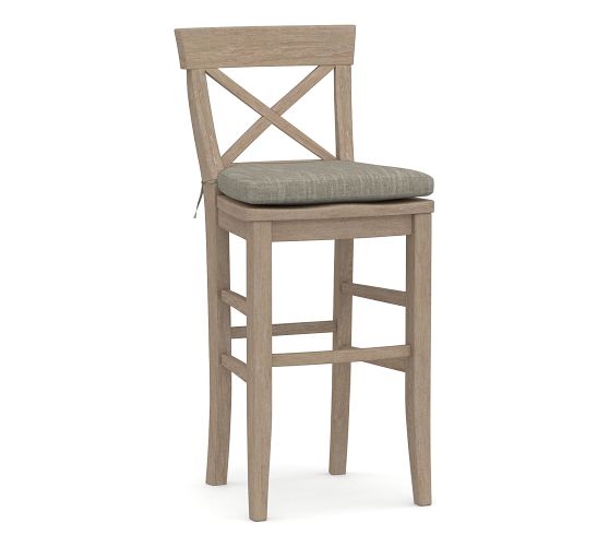 Pottery barn stool online cushions