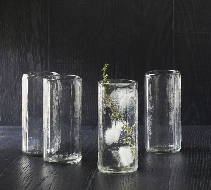 Hammered Café Drinking Glasses