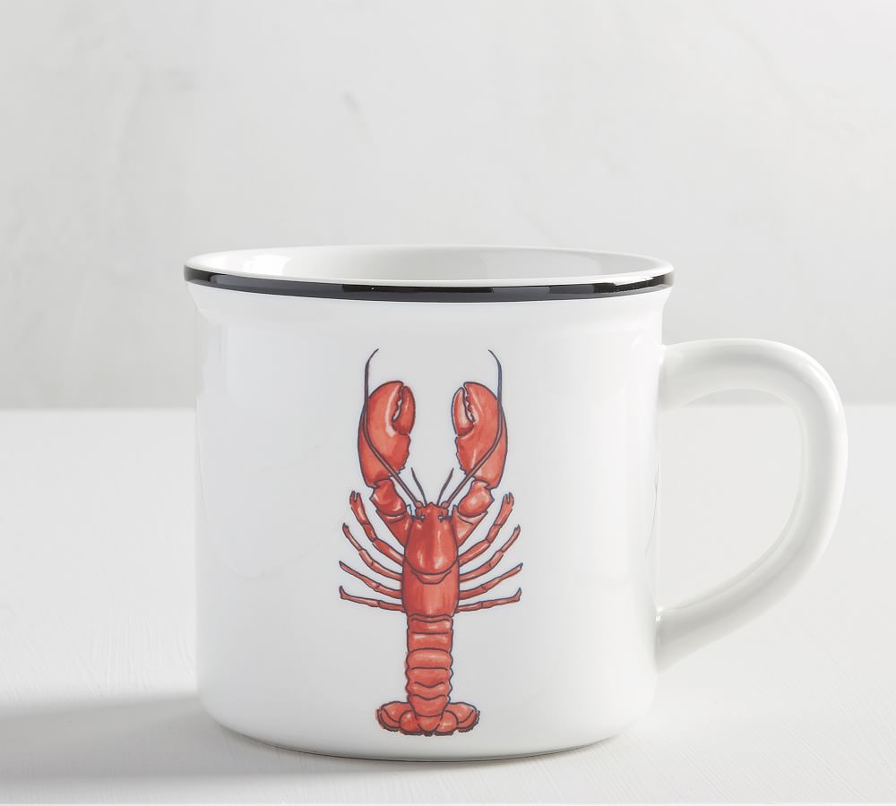 Red Creature Cups Lobster coffee tea mug cup