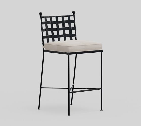 Bowie Metal Outdoor Bar Stool Pottery Barn