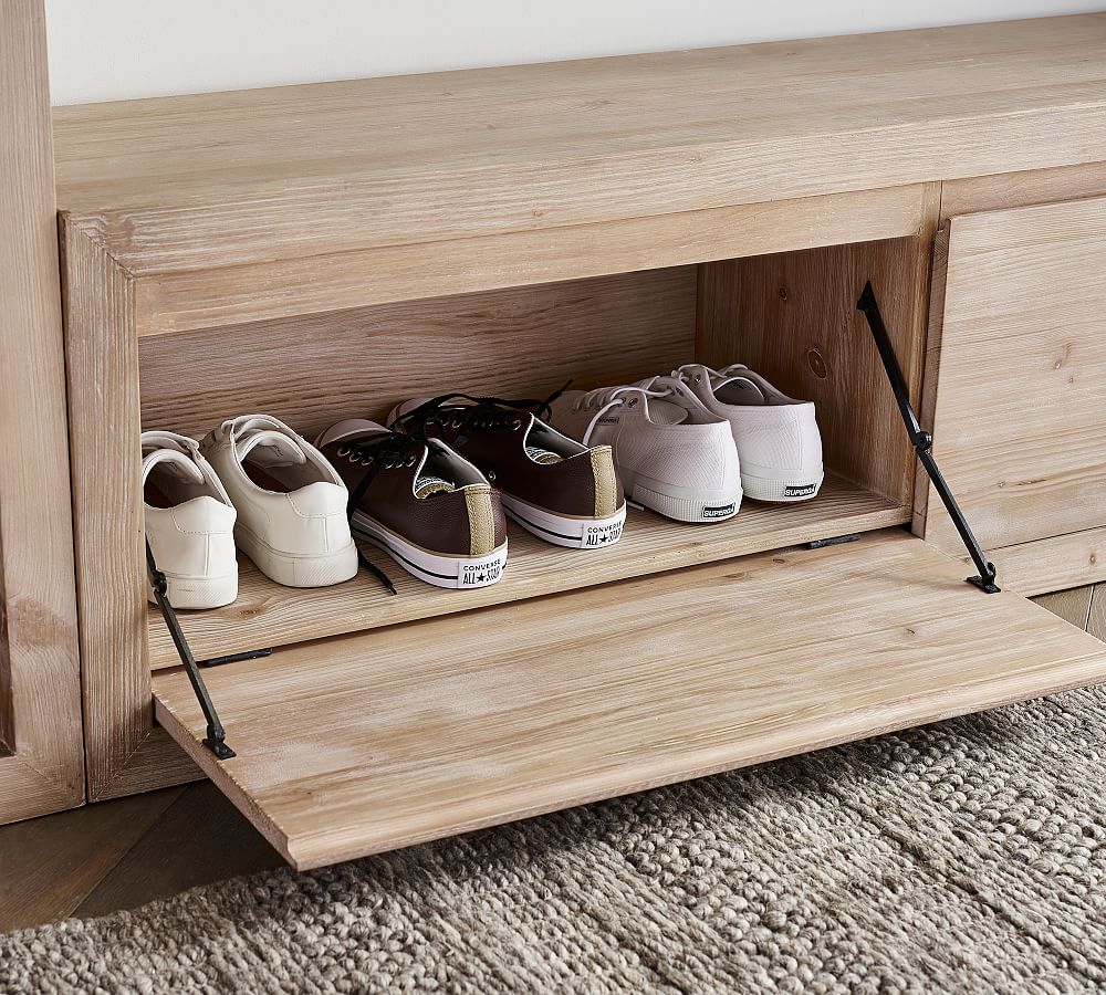 Pottery barn deals shoe bench