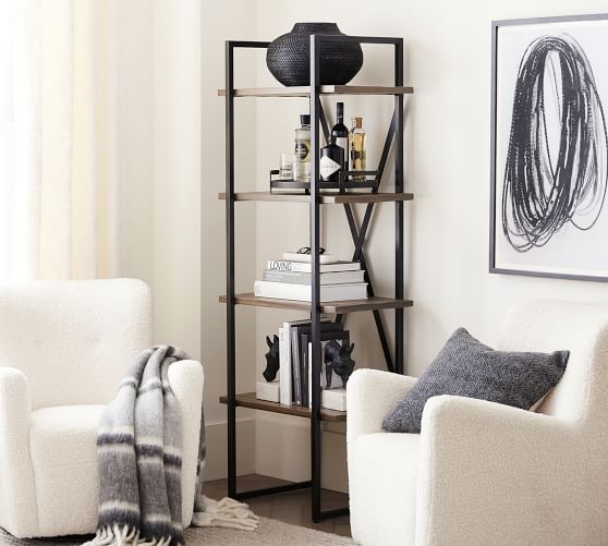 Houston Narrow Etagere Bookcase (26") Pottery Barn