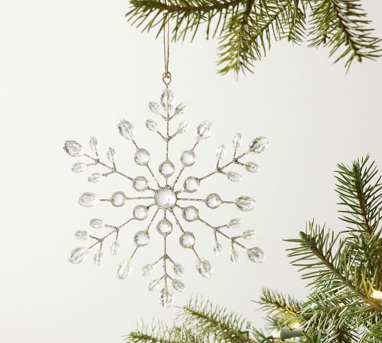 Delicate Jeweled Snowflake | Pottery Barn
