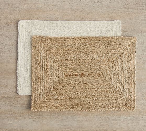 Colton Jute Rectangular Placemats Set of 4 Pottery Barn