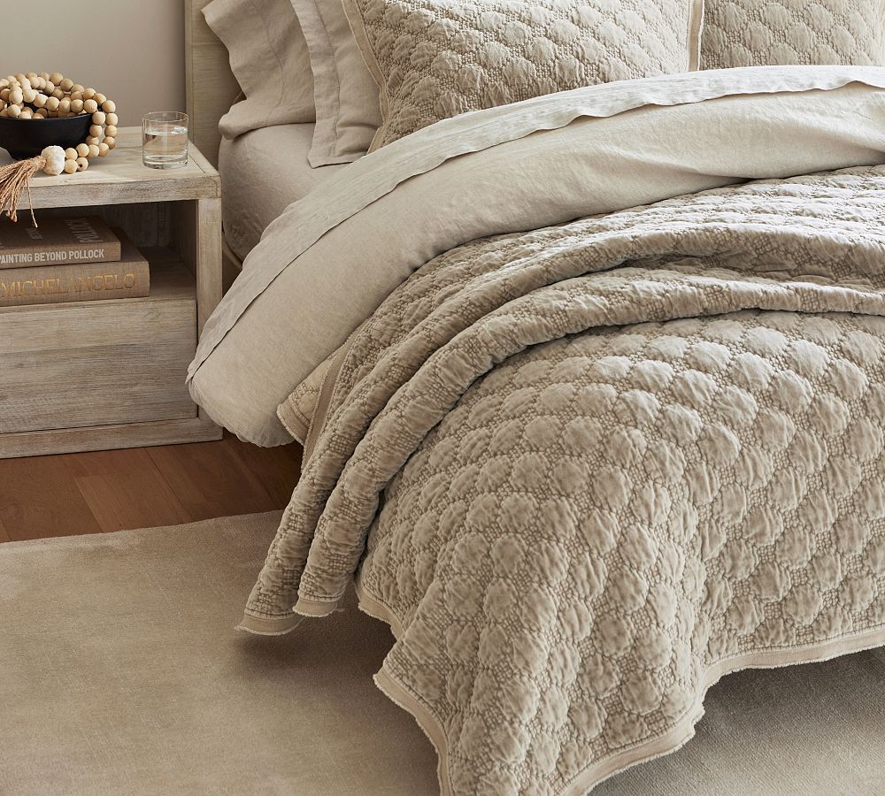 Velvet Lattice Handcrafted Quilt Pottery Barn