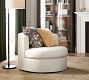 Balboa Slipcovered Swivel Chair | Pottery Barn