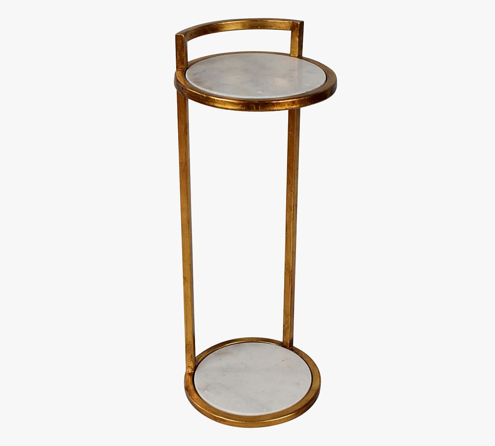 Callista Round Marble Cocktail Table | Pottery Barn