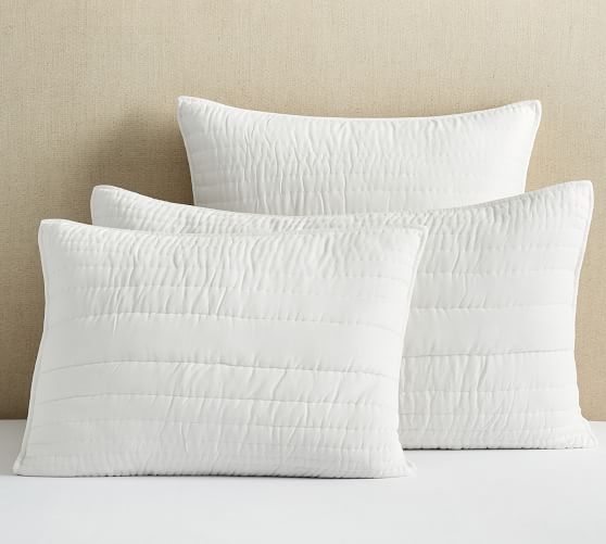 Ultra Soft Handcrafted TENCEL™ Cotton Reversible Quilted Sham Pottery