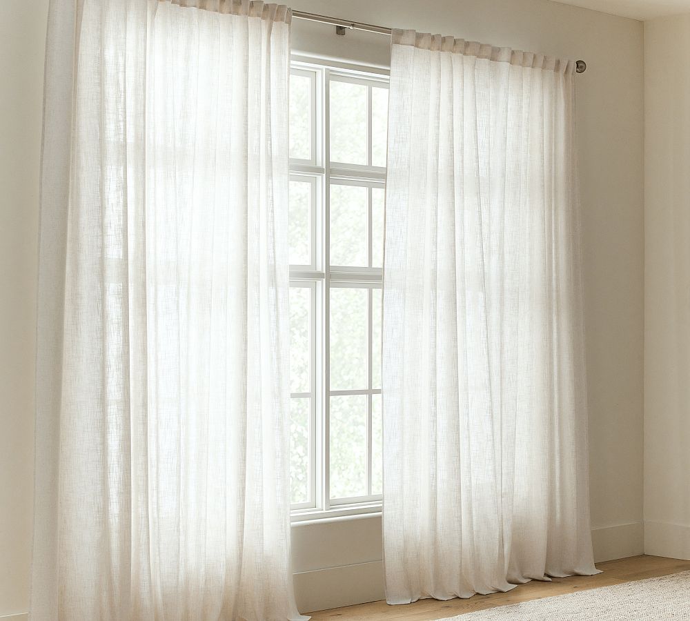 Brixton Textured Curtain - Set of 2 | Pottery Barn