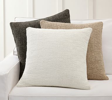 Ivy Linen Textured Pillow Cover Pottery Barn