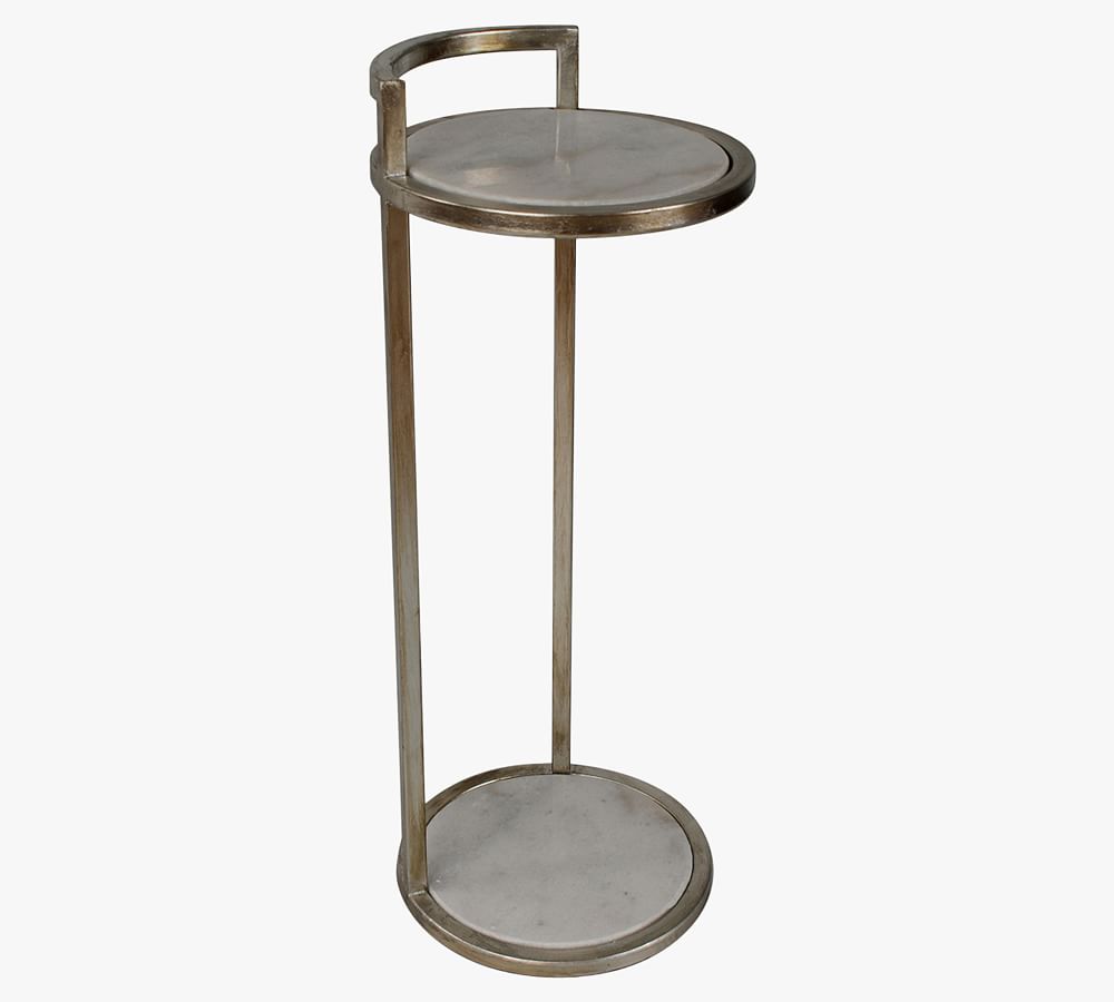 Callista Round Marble Cocktail Table | Pottery Barn