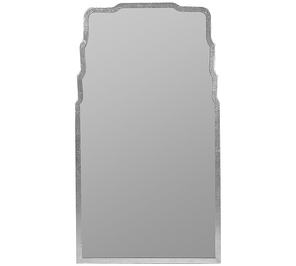 Daisy Silver Metal Wall Mirror, 20&quot; X 36&quot;